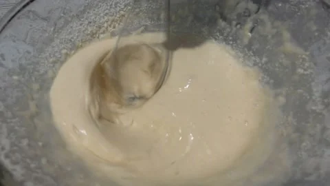 Mixing the baking dough Stock Footage 156312232