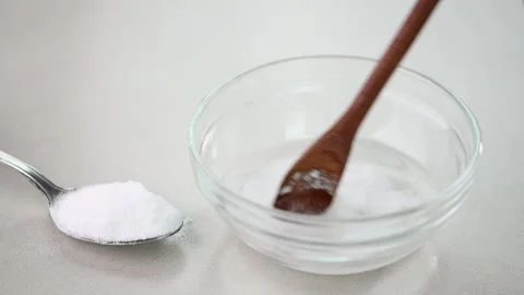 Mixing baking soda Stock Footage 249195862
