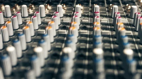 Mixing Board Pan Knobs 스톡 동영상 62274631