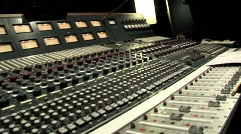 Mixing board pan Neve Stock Footage 10736304