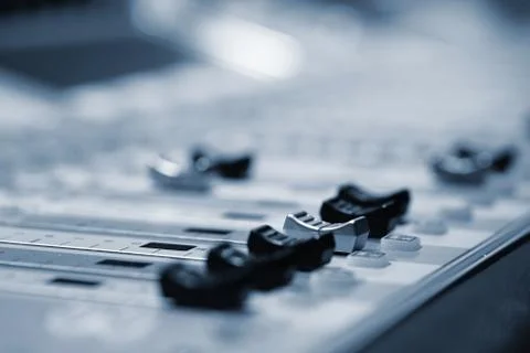 Mixing board Foto stock