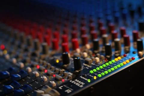 Mixing board Stock Photos