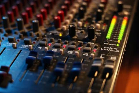 Mixing board Stock Photos