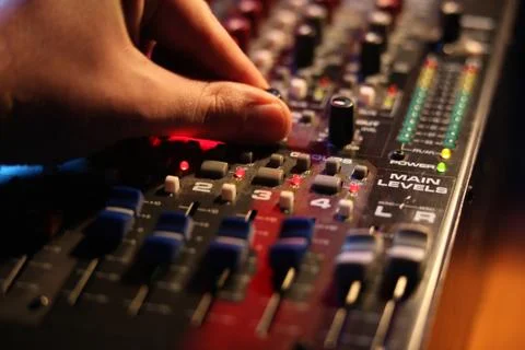 Mixing board Stock Photos
