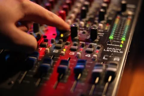 Mixing board Stock Photos