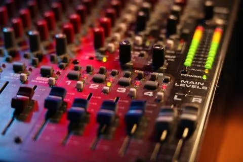 Mixing board Stock Photos