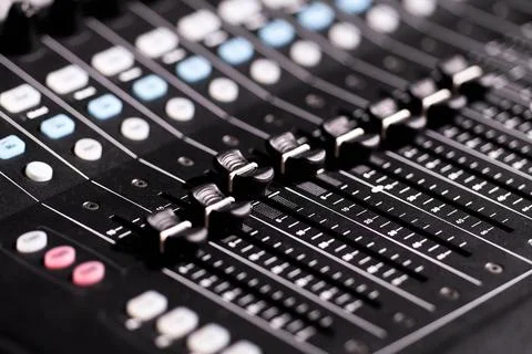 Mixing board Stock Photos