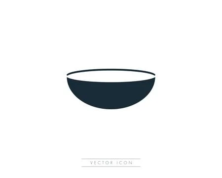Mixing Bowl Icon Vector Logo Template Illustration Design Stock Illustration