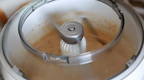 Mixing bread in a mixing bowl Stock Footage 35919834