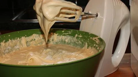 Mixing Cake Batter Stock Photos