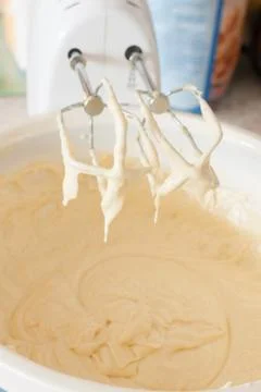 Mixing Cake Batter Stock Photos