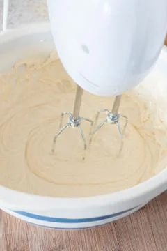 Mixing Cake Batter Stock Photos