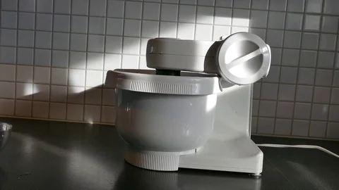 Mixing cake Stock Footage 81418342