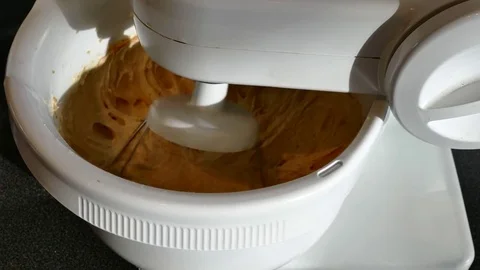 Mixing cake Stock Footage 81418366