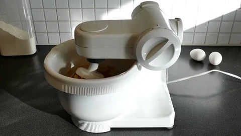 Mixing cake Stock Footage 81418368