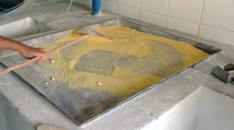 Mixing Cassava Flour Stock Footage 27240318