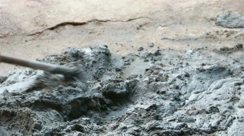Mixing cement for Construction Stock Footage 44456252