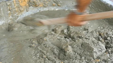 Mixing cement Stock Footage 53562161