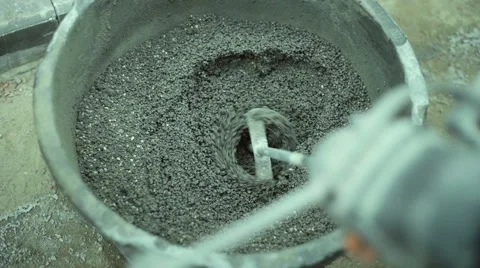 Mixing of cement Stock Footage 58265088