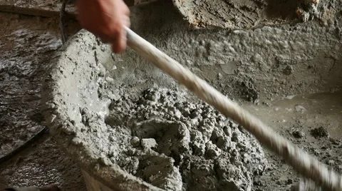 Mixing cement for the preparation of Construction . 스톡 동영상 55727981