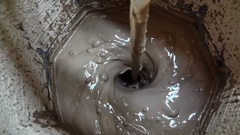 Mixing ceramic Stock Footage 118019758