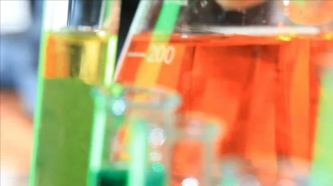 Mixing chemicals Stock Footage