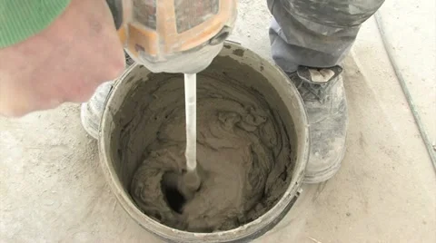 Mixing of clay Stock Footage 11830739
