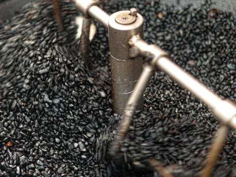Mixing coal 스톡 사진