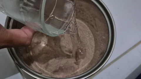 Mixing cocoa powder with water 動画素材 341454656