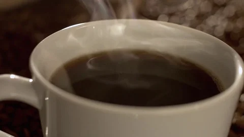 Mixing coffee in slow motion Stock Footage 76052073