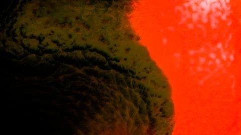 Mixing colored alcohol inks in a close-up view Stock Photos