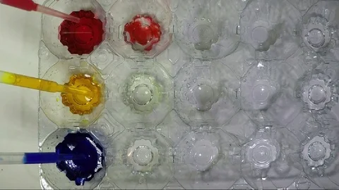 Mixing colors Stock Footage 90958270