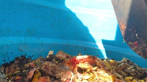 Mixing  compost with a shovel Stock Footage 262825261