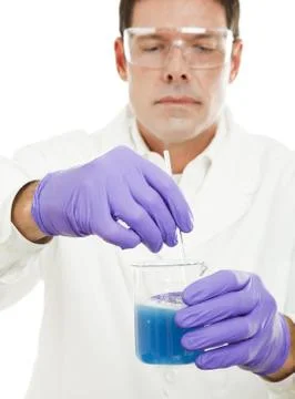 Mixing Compound in Laboratory Stock Photos