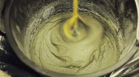 Mixing concrete in the bucket Stock Footage 35572550
