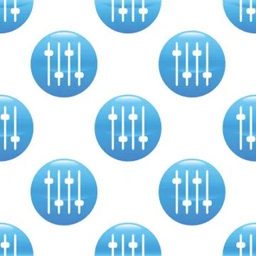 Mixing consol faders sign pattern Stock Illustration