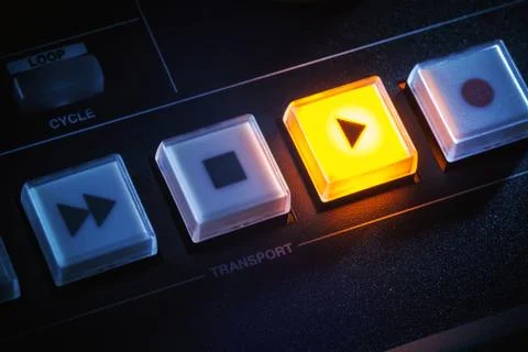 Mixing Console Buttons Foto stock