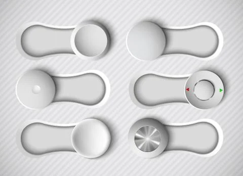 Mixing console faders Stock Illustration