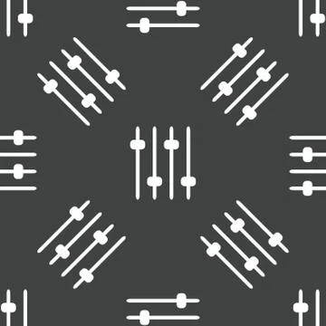 Mixing console faders pattern Stock Illustration