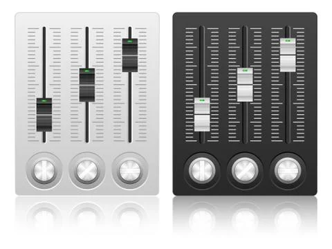 Mixing console icon Stock Illustration