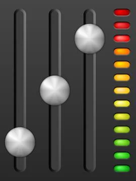 Mixing console Stock Illustration