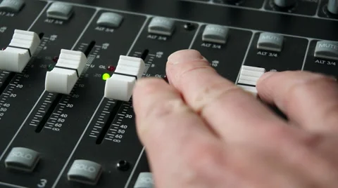 Mixing Console Mixing Desk Stock Footage