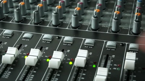 Mixing Console Mixing Desk Stock Footage 58669135
