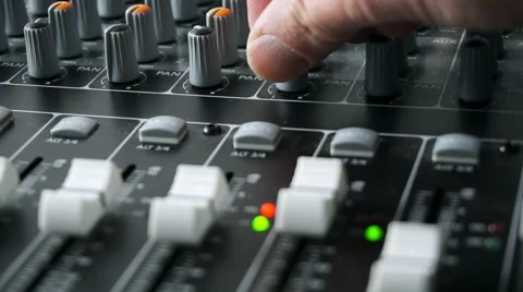 Mixing Console Mixing Desk Stock Footage 58669272