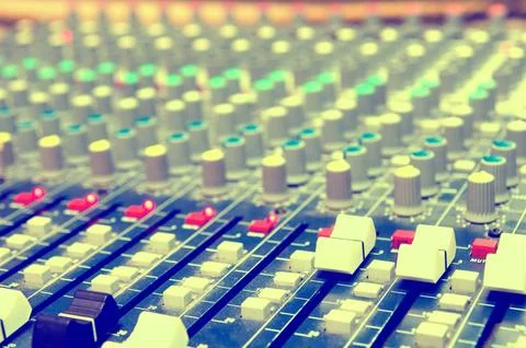 Mixing console Stock Photos