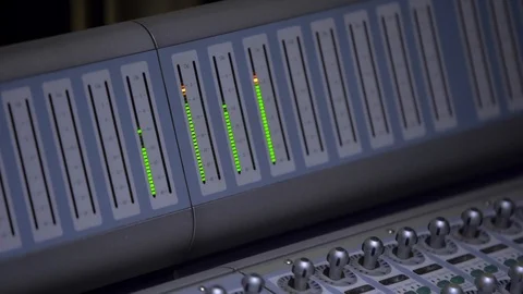 Mixing console in the recording Studio Stock Footage 107192892