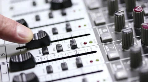 Mixing console.Large Stock Footage 33573486