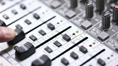 Mixing console.Large Video stock 33581168