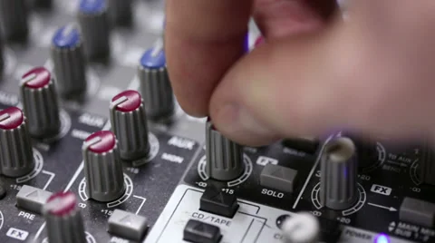 Mixing console.Large Video stock 33581345