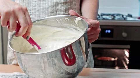 Mixing cream Stock Footage 68019106